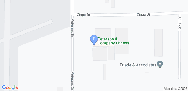 Map to Peterson & Company Fitness